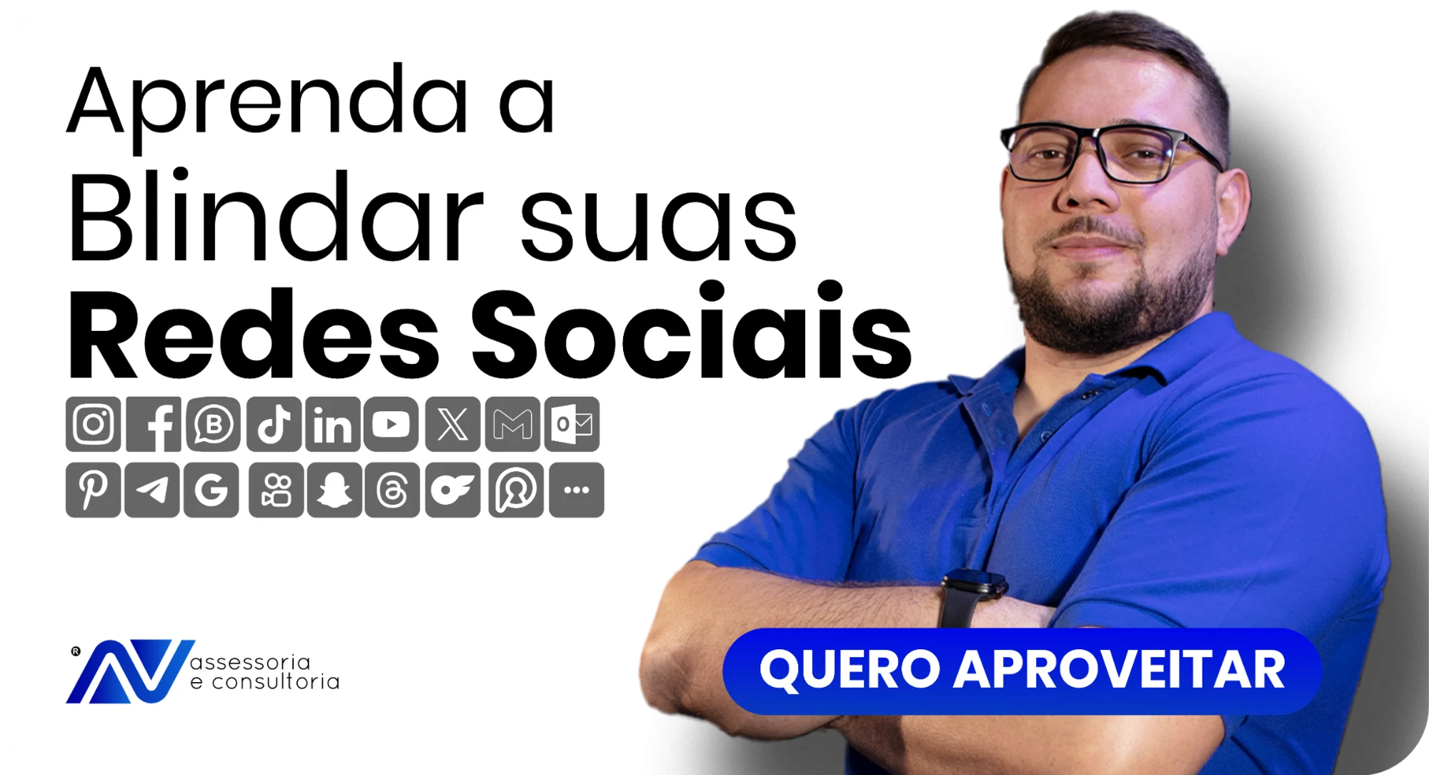Como blindar seu perfil no Instagram sozinho — apresentação do curso com Andrei Vidal - Especialista em Recuperação de Redes Sociais e Direito Digital